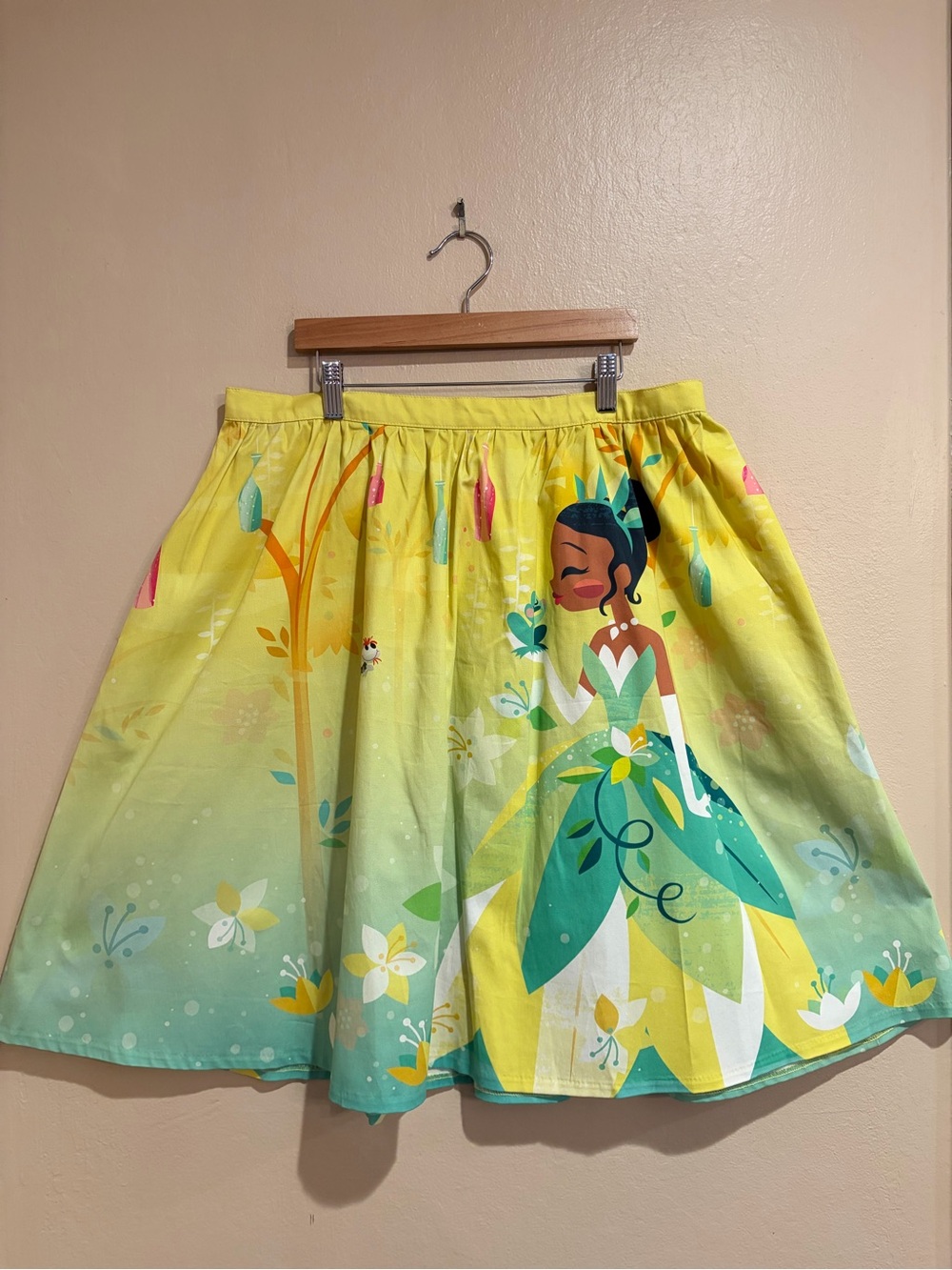 Princess And The Frog Skater Skirt w/ Ray & Prince Naveen, NWT & Pin, Size XL